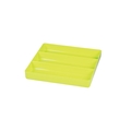 Ernst Manufacturing Ernst 3-Compartment Plastic Organizer Tool Tray, HI-VIZ Neon 5023HV